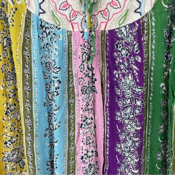 Anthropologie One September rainbow embroidered tank Small - Picture 2 of 6